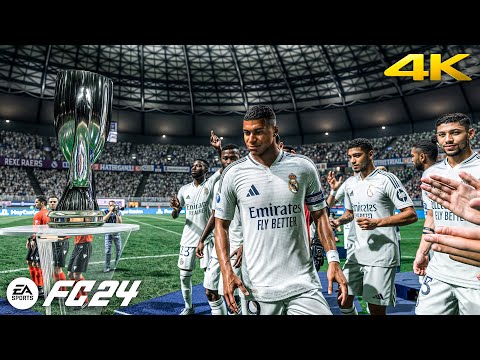 FC 24 - Real Madrid vs. Atalanta Ft. Mbappe, | UEFA Super Cup Final 2024 Full Match | 4K