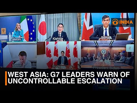 West Asia: G7 leaders warn of uncontrollable escalation | DD India News Hour