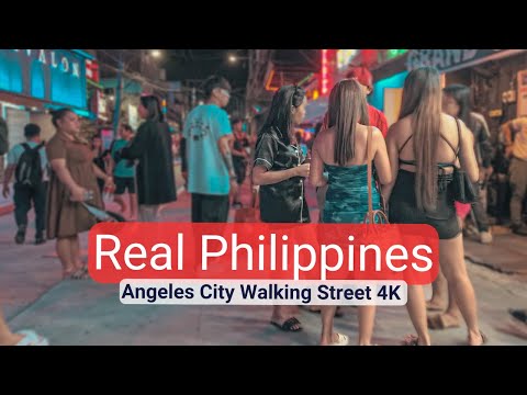 Real Scenes From Walking Street Angeles City Philippines 4k60p