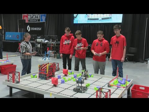 Hundreds of students compete in Robotics State Championship at the Resch Center