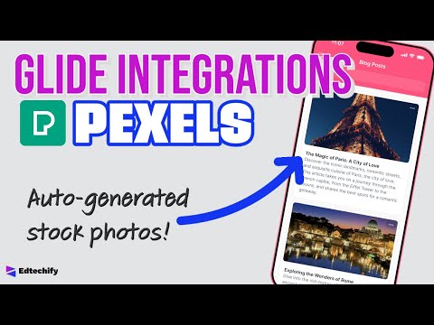 Glide Integrations: Auto-generate Stock Photos with Pexels