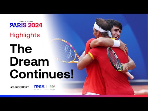 The DREAM Is Alive: Rafael Nadal &amp; Carlos Alcaraz Safely Through 👏 | #Paris2024 #Olympics