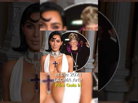 Kim Kardashian faces backlash wearing Princess Diana&#039;s Iconic cross necklace #american #celebrity