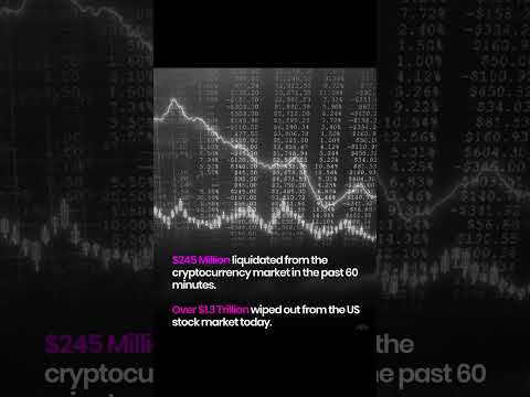 🚨 $1.3 Trillion Wiped Out! Crypto &amp; Stock Market Crash Explained! 📉 #cryptomaniacs #btc #eth #crash
