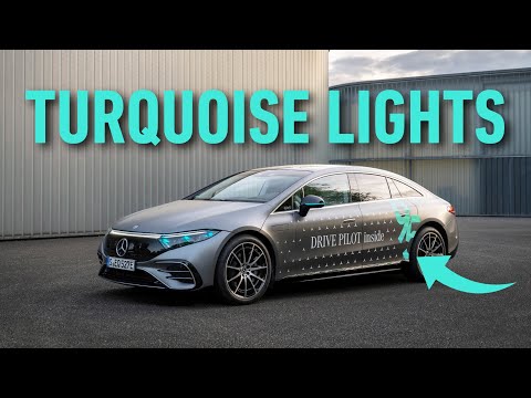 Germany Approves New Turquoise Lights To Identify Self Driving Mercedes!