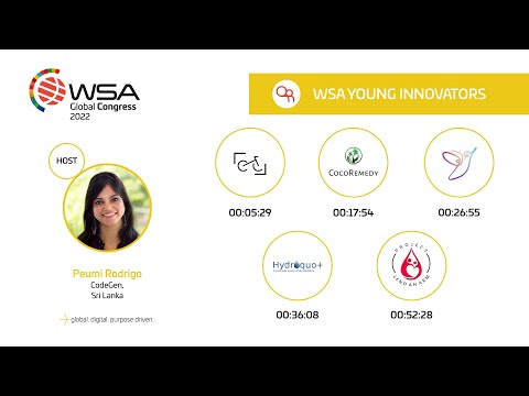 WSA Young Innovators 2021 Pitching Session | WSA Global Congress 2022