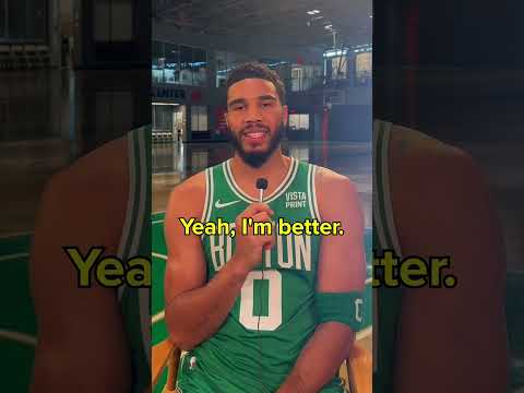 Rapid fire Q&amp;A with Jayson Tatum &amp; Jaylen Brown 🎤