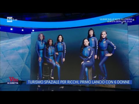 Lady Bezos e Katy Perry nello spazio: missione compiuta - La Vita in Diretta 14/04/2025