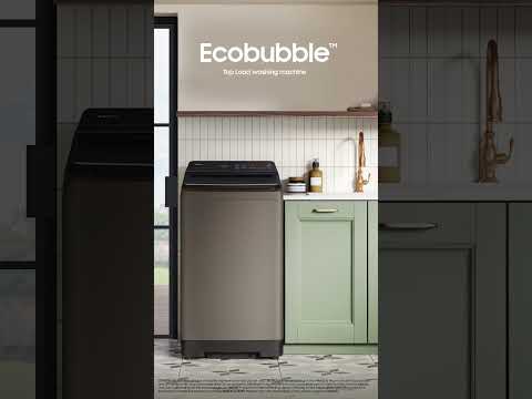 Revolutionizing Laundry: Samsung&#039;s EcoBubble Top Load Washing Machine in Action #washingmachine