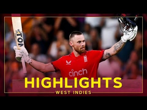 Phil Salt Hits 103* off 54 Balls | Highlights | West Indies v England | 1st T20I