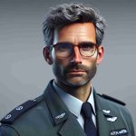 Realistic high definition image of a newly appointed Technical Leader at Aston Martin. The leader is a Caucasian male with glasses, thinning grey hair, and an intelligent gaze, dressed in the company's uniform and looking determined and ready for new technical challenges.