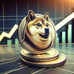 A detailed depiction of a Dogecoin (iconic Shiba Inu mascot) with a backdrop of a rising graph, reflecting the concept of a substantial price surge. The cryptocurrency symbol should be illustrated in a smoother and realistic style, with careful attention to detail, while the upward trend in the graph represents the impressive growth. The overall image should be rendered in high definition for utmost clarity.