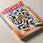 Generate a realistic high-definition image of the cover of a crossword puzzle book titled 'Unleash Your Inner Crossword Champion: Quick Puzzles Await!'. Set the tone as bright and engaging. The book cover should be visually striking with bold letters and colors. Perhaps include imagery of a crossword puzzle grid with a pencil or pen poised to fill in the blank squares, symbolizing the ready-to-solve puzzles inside.