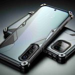 A high-resolution, realistic image of a high-end protective case designed specifically for a latest model smartphone. The case is made of durable materials that offer top-of-the-line protection. It fits perfectly to the contours of the smartphone, with precise cutouts for buttons, ports, and camera. The design of the case is sleek and modern, complementing the aesthetics of the smartphone.