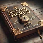 A high-definition image of a book with a rich, sturdy cover. The title 'Unlocking the Secrets: What You Need to Know Before Signing Up' is embossed with golden letters on the cover. The backdrop for the title is a mix of mysterious shadows and inviting light, hinting at the secrets the book promises to unveil. An intricate lock rests on top of the book, with an ornate key poised to unlock it. The background is a blur of muted colours, making the book the main focus of the image.