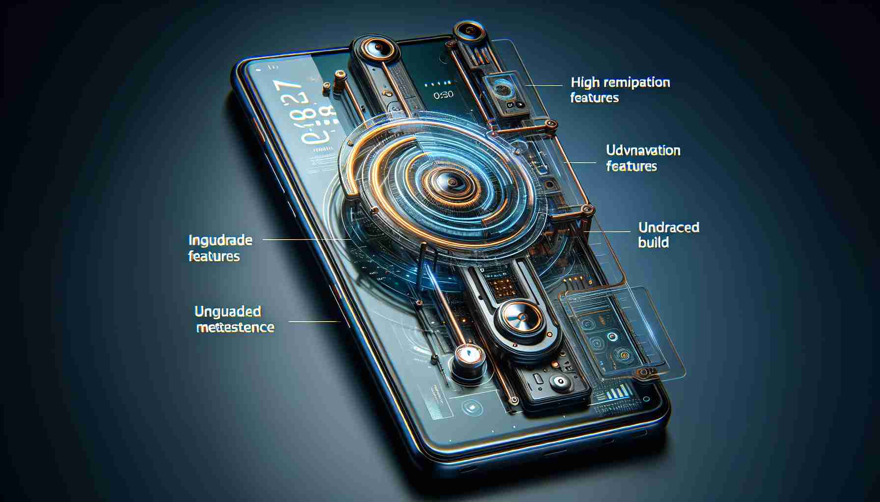 High definition, realistic image representation of an advanced, futuristic smartphone. The technology masterpiece has a large screen with updated features suggesting an upgraded user interface and advanced software. It includes the implication of innovative features for a new level of smartphone experience, with fine details like high resolution camera, slim but robust build and a refined interface.