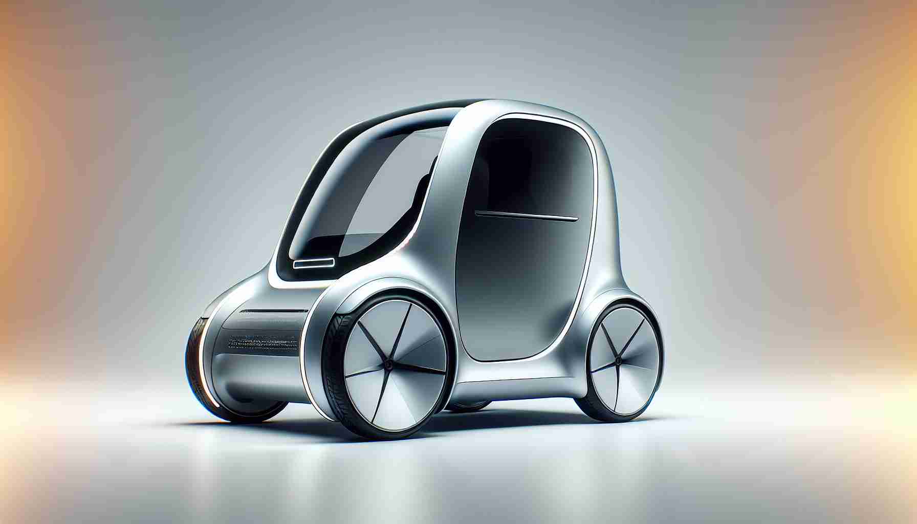 A high-definition, realistic imagery representing a revolutionary concept for an autonomous robotaxi said to be revealed by a pioneer in electric vehicle industry. This machine is of sleek design, demonstrating cutting-edge technology and futuristic aesthetics, featuring advanced sensors, smooth curves, and minimalist, modern look. It must emphasize on the idea of high tech, clean energy transport solution, a step into the future of mobility.