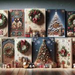 Realistic, high-definition image of an assortment of attractive and festive Advent Calendars for the holiday season. The calendars are richly decorated with holiday-themed graphics, like snowflakes, stars, and Christmas ornaments. The doors of the Advent Calendars are unopened, adding to the sense of anticipation and surprise that's synonymous with them. These are presented in a pleasant, well-lit setting, inviting us to unwrap the magic and discover the unique, delightful surprises behind each door, symbolising the countdown towards the holiday season.