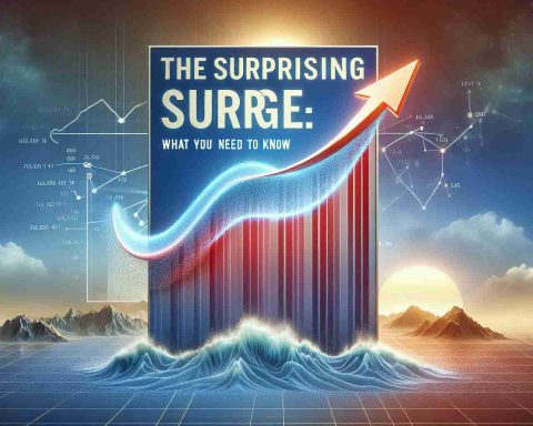 A high definition, realistic image of the illustrative surge represented metaphorically - perhaps with a rising arrow or a wave showing exponential growth. Alongside this visual representation, include the words 'The Surprising Surge: What You Need to Know', expressing a sense of intrigue and urgency. This should capture the essence of a business' skyrocketing progress.