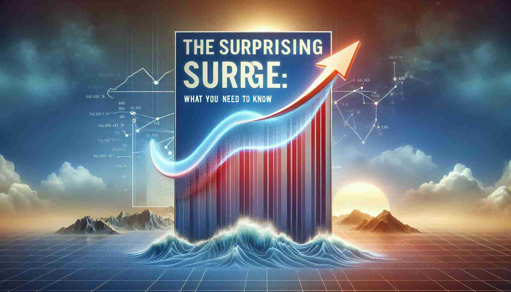 A high definition, realistic image of the illustrative surge represented metaphorically - perhaps with a rising arrow or a wave showing exponential growth. Alongside this visual representation, include the words 'The Surprising Surge: What You Need to Know', expressing a sense of intrigue and urgency. This should capture the essence of a business' skyrocketing progress.