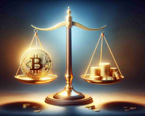 Realistic HD illustration representing the concept of 'Are Investors Underestimating Bitcoin's True Potential? You might be surprised'. This could include a symbolic representation of Bitcoin such as a shining golden coin hovering above a balance scale. The scale could show smaller traditional investments like stocks and gold on the other side, symbolizing underestimation.