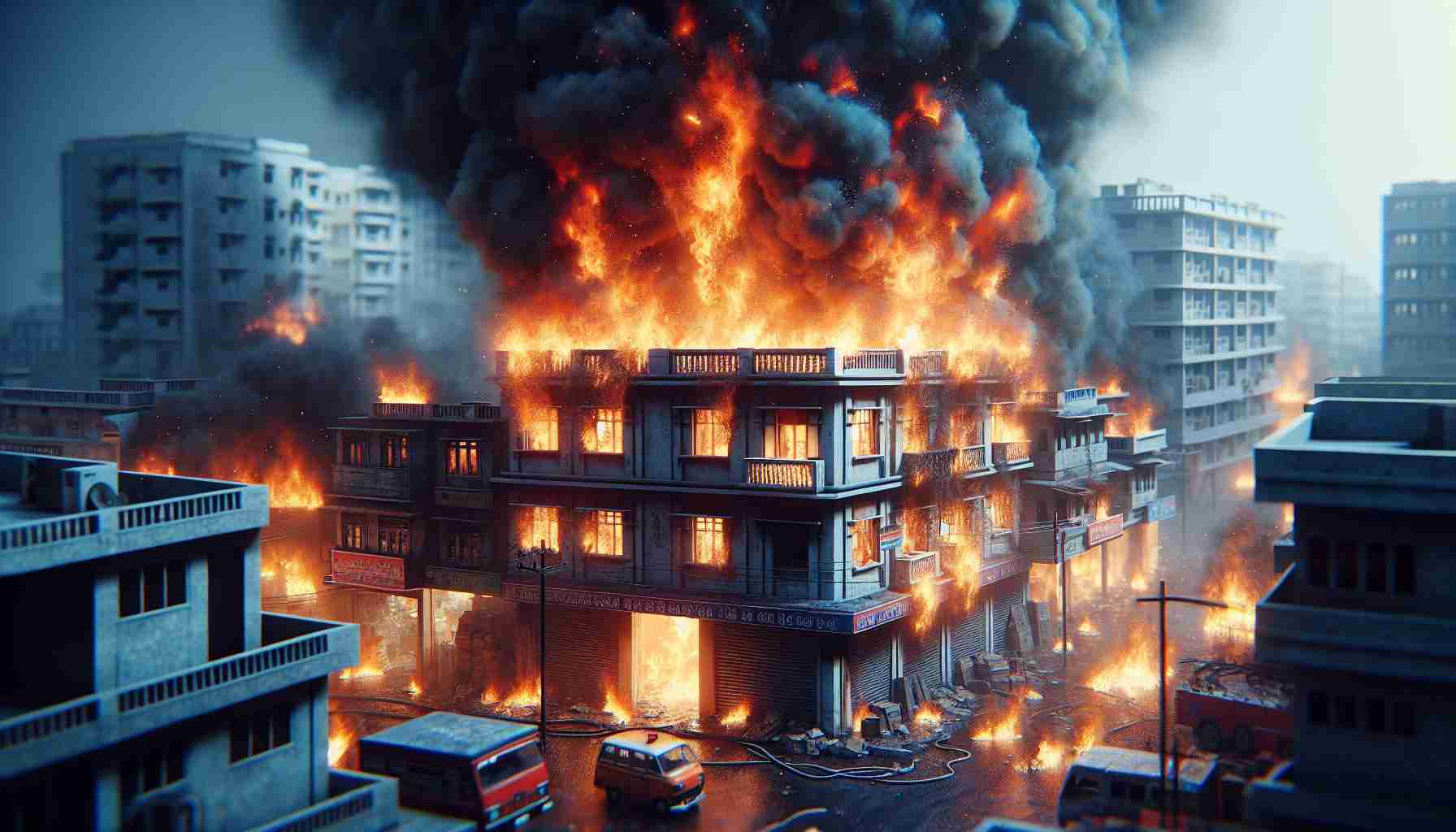 A Fiery Scare in Hyderabad! No Lives Lost as Flames Engulf Workshop. 