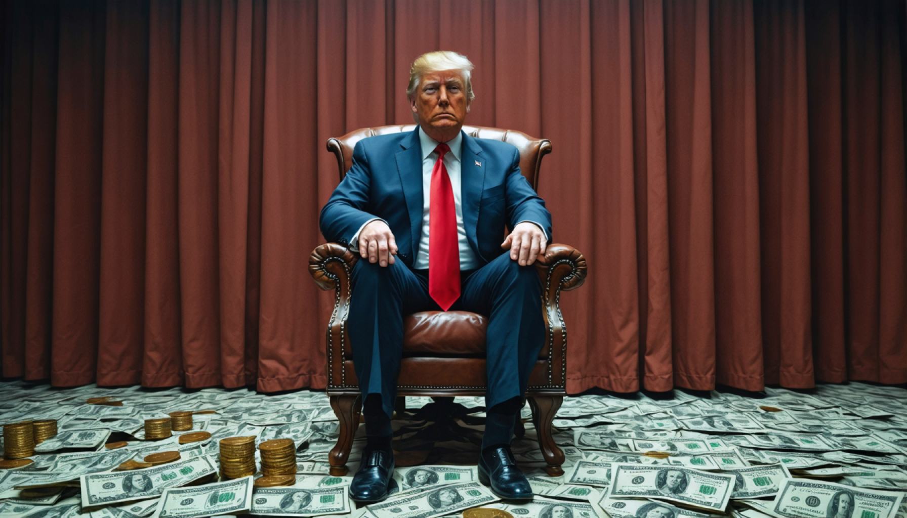 トランプとの席: ドルとデジタルコインの神秘的なダンスの裏側 