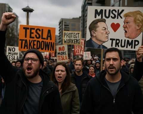Tesla Takedown Movement Surges: Seattle Protesters Double Down as Musk-Trump Feud Escalates
